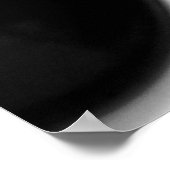 Schwarz-Weiß-Kaffeebohnen & ein Cup of Coffee 16x2 Poster (Ecke)