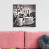 Schwarz-Weiß-Kaffeetisch Kleine Leinwand drucksvol (Insitu (Wohnzimmer))