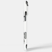 Schwarz-Weiß-Kaktus. Modernes botanisches Muster Case-Mate iPhone Hülle (Rückseite / Rechts)