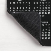 Schwarz-Weiß-Kalender 2027 Mousepad (Ecke)