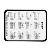 Schwarz-Weiß-Kalender 2027 von Janz Magnet (Horizontal)