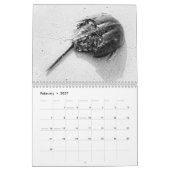 Schwarz-Weiß-Kalender Kalender (Feb 2027)