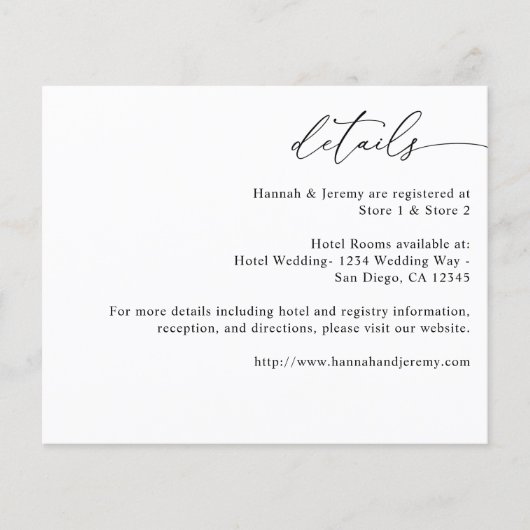 Schwarz-Weiß-Kalligrafie 3 Details (Vorderseite)