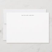 Schwarz-Weiß-Kalligrafie-Foto Einfach V2 Einladung (Rückseite)