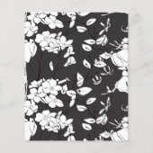 Schwarz-Weiß-Kalligrafie-Foto Save the Date (Rückseite)