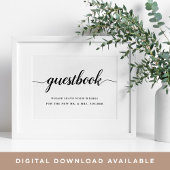 Schwarz-Weiß-Kalligrafie Hochzeitseglied Poster