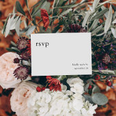 Schwarz-Weiß-Kalligraphie 9 mit UAWG RSVP Karte