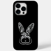 Schwarz-Weiß-Kaninchen Case-Mate iPhone Hülle (Rückseite)