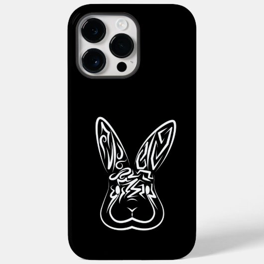 Schwarz-Weiß-Kaninchen Case-Mate iPhone Hülle (Rückseite)