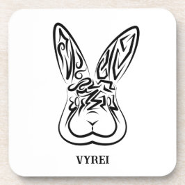 Schwarz-Weiß-Kaninchen Getränkeuntersetzer