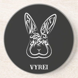 Schwarz-Weiß-Kaninchen Getränkeuntersetzer