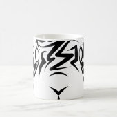 Schwarz-Weiß-Kaninchen Kaffeetasse (Mittel)