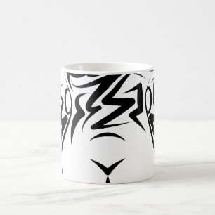 Schwarz-Weiß-Kaninchen Kaffeetasse