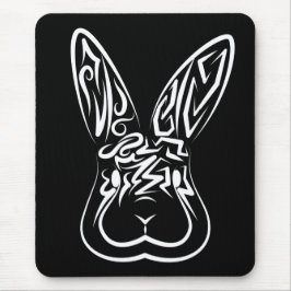 Schwarz-Weiß-Kaninchen Mousepad