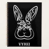 Schwarz-Weiß-Kaninchen Planer (Vorderseite)