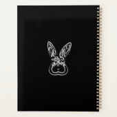 Schwarz-Weiß-Kaninchen Planer (Rückseite)