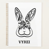 Schwarz-Weiß-Kaninchen Planer (Vorderseite)