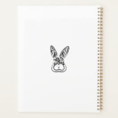 Schwarz-Weiß-Kaninchen Planer (Rückseite)
