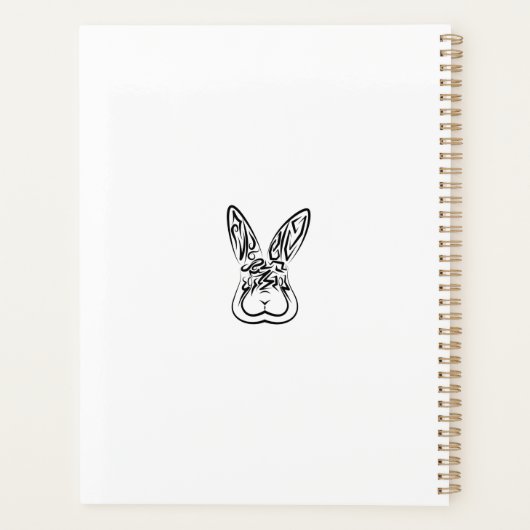 Schwarz-Weiß-Kaninchen Planer (Rückseite)
