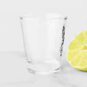 Schwarz-Weiß-Kaninchen Schnapsglas (Links)