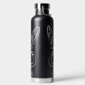Schwarz-Weiß-Kaninchen Trinkflasche (links)