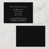 Schwarz-Weiß-Kapselkarten Begleitkarte (Vorne/Hinten)