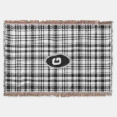 Schwarz-Weiß-Kariert Decke (Vorderseite)