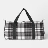 Schwarz-Weiß-Kariert Duffle Bag (Vorderseite)