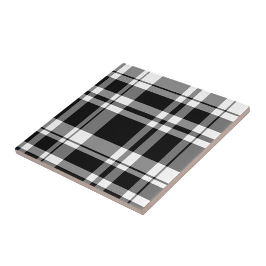 Schwarz-Weiß-Kariert Fliese (Seite)