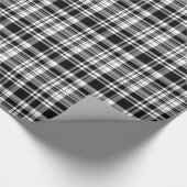 Schwarz-Weiß-Kariert Geschenkpapier (Ecke)