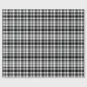 Schwarz-Weiß-Kariert Geschenkpapier (Flach)