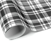 Schwarz-Weiß-Kariert Geschenkpapier (Rolleneckpunkt)