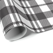 Schwarz-Weiß-Kariert Geschenkpapier (Rolleneckpunkt)