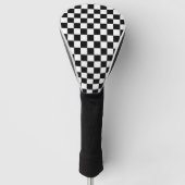 Schwarz-weiß kariert golf headcover (Vorderseite)