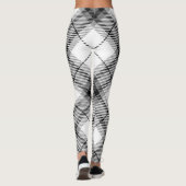 Schwarz-Weiß-Kariert Leggings (Rückseite)