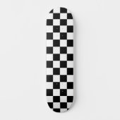 Schwarz-weiß kariert skateboard (Vorderseite)
