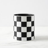 Schwarz-weiß kariert tasse (Zentrum)