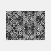 Schwarz-weiß karierte Decke (Vorderseite (Horizontal))