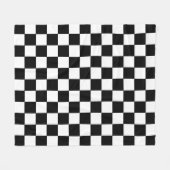 Schwarz-Weiß karierte Decke (Vorderseite (Horizontal))