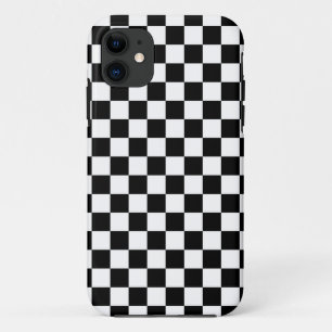 Schwarz-Weiß-Karo Case-Mate iPhone Hülle
