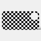Schwarz-Weiß-Karo Case-Mate iPhone Hülle (Rückseite (Horizontal))