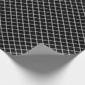 Schwarz-Weiß-Karo Geschenkpapier (Ecke)