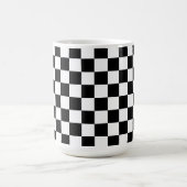 Schwarz-Weiß-Karo Kaffeetasse (Mittel)