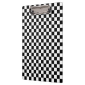Schwarz-Weiß-Karo Klemmbrett (Links)