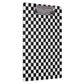 Schwarz-Weiß-Karo Klemmbrett (Rechts)