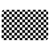 Schwarz-Weiß-Karo Magnet (Horizontal)