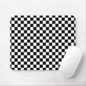 Schwarz-Weiß-Karo Mousepad (Mit Mouse)