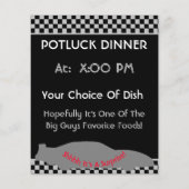 Schwarz-weiß Karo Party laden (Rückseite)