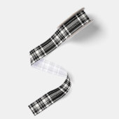 Schwarz-Weiß-Karo Ripsband (Rückseite)