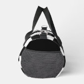 Schwarz-Weiß-Karomuster Klassiker  Duffle Bag (Rechts)